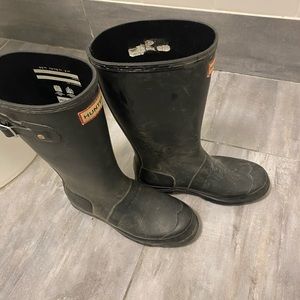COPY - HUNTER matte. Black rain boots